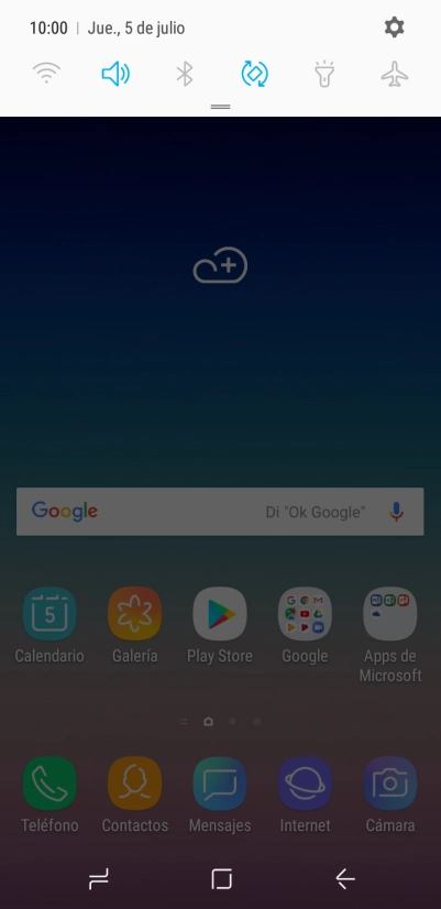 Pulsa el icono de ajustes.