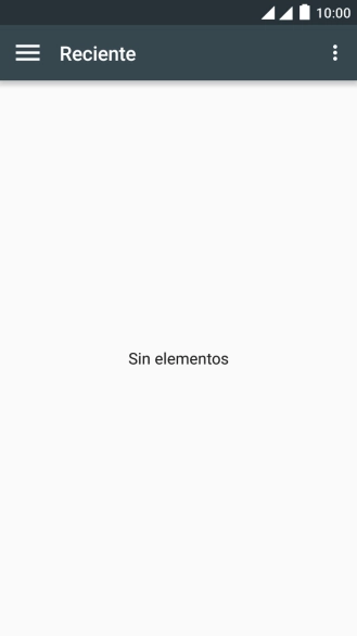 Desliza el dedo hacia la derecha desde la parte izquierda de la pantalla. Desliza el dedo hacia la derecha desde la parte izquierda de la pantalla.