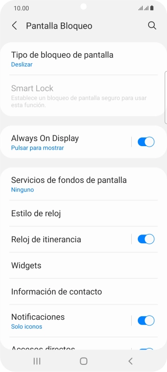 Pulsa Tipo de bloqueo de pantalla. Pulsa Tipo de bloqueo de pantalla.