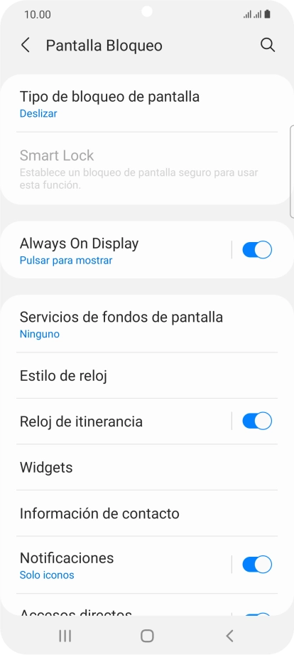 Pulsa Tipo de bloqueo de pantalla. Pulsa Tipo de bloqueo de pantalla.