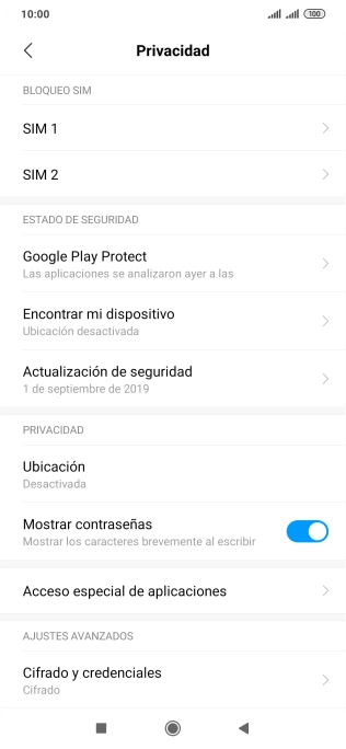 Pulsa Ubicación. Pulsa Ubicación.