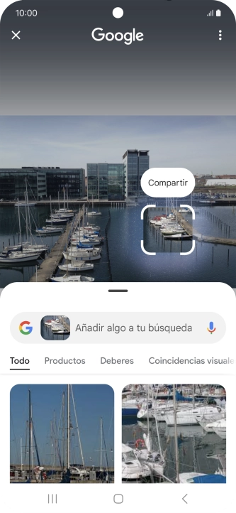 Sigue las indicaciones de la pantalla para utilizar los resultados de búsqueda. Sigue las indicaciones de la pantalla para utilizar los resultados de búsqueda.