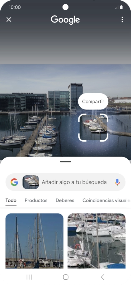 Sigue las indicaciones de la pantalla para utilizar los resultados de búsqueda. Sigue las indicaciones de la pantalla para utilizar los resultados de búsqueda.