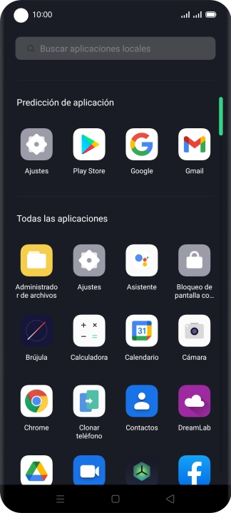 Pulsa Contactos.
