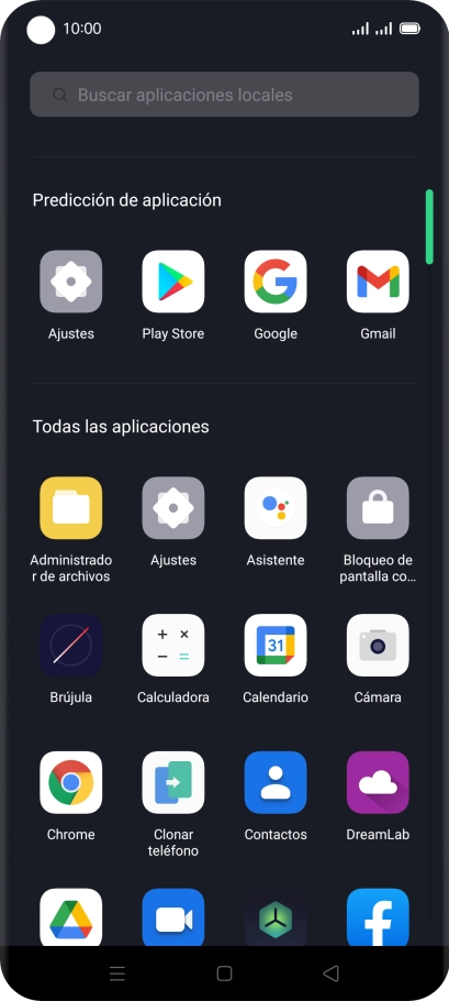Pulsa Contactos.