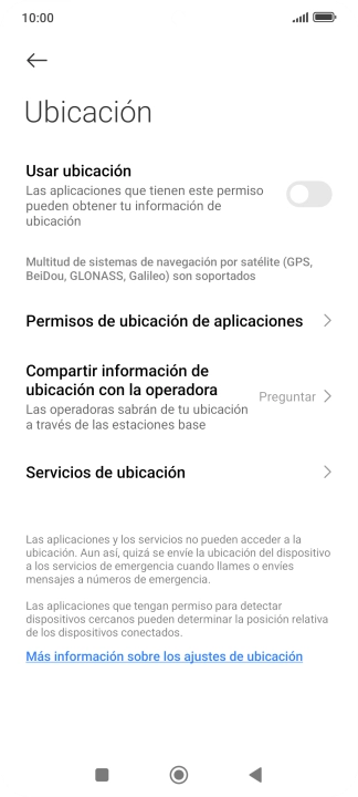 Pulsa el indicador junto a 