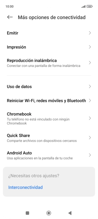 Pulsa Uso de datos.