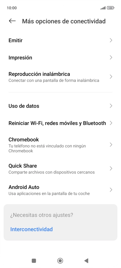 Pulsa Uso de datos.