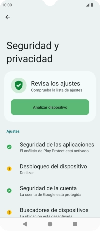 Pulsa Desbloqueo del dispositivo. Pulsa Desbloqueo del dispositivo.