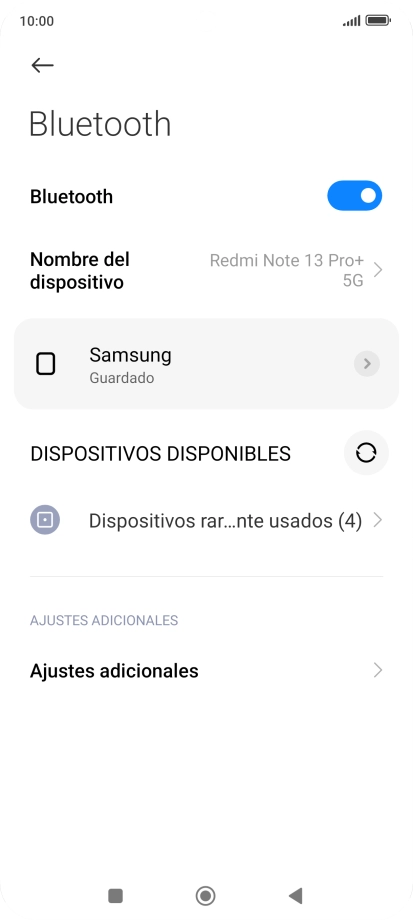 Pulsa la tecla de inicio para terminar y regresar a la pantalla de inicio.