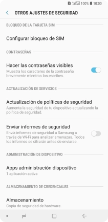 Pulsa Configurar bloqueo de SIM. Pulsa Configurar bloqueo de SIM.