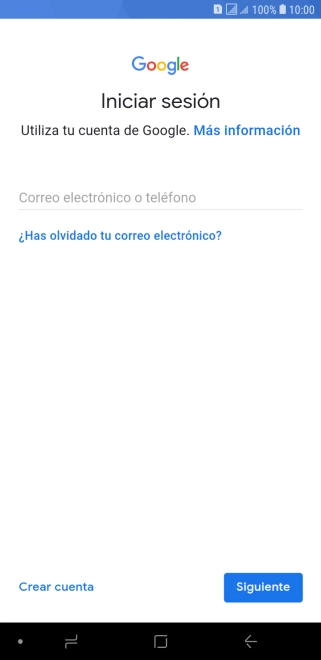 Si no tienes una cuenta de Google, pulsa Crear cuenta y sigue las indicaciones de la pantalla para ver cómo crear una cuenta nueva. Si no tienes una cuenta de Google, pulsa Crear cuenta y sigue las indicaciones de la pantalla para ver cómo crear una cuenta nueva.