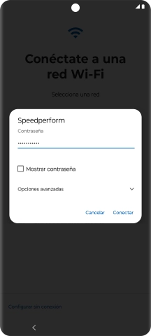 Introduce la contraseña de la red wifi y pulsa Conectar. Introduce la contraseña de la red wifi y pulsa Conectar.