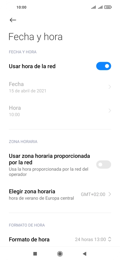 Pulsa el indicador junto a 