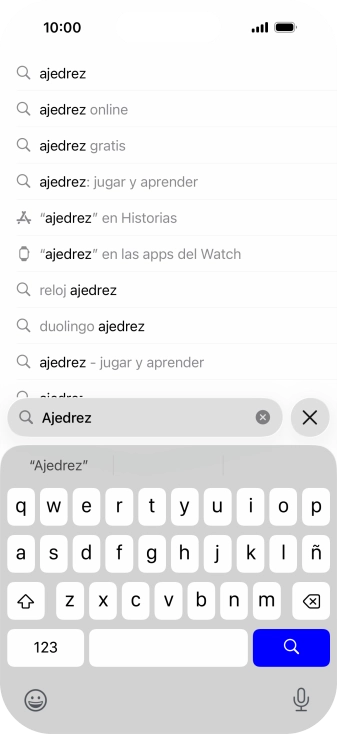 Pulsa el icono de búsqueda. Pulsa el icono de búsqueda.