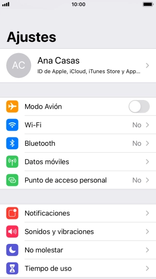 Pulsa Datos móviles.