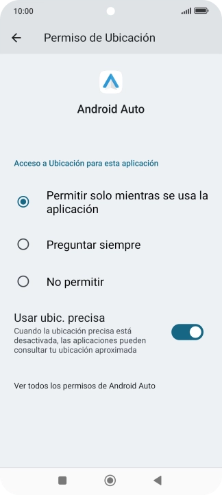 Pulsa el ajuste deseado.