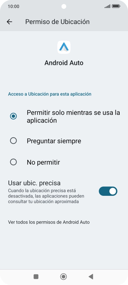 Pulsa el ajuste deseado.