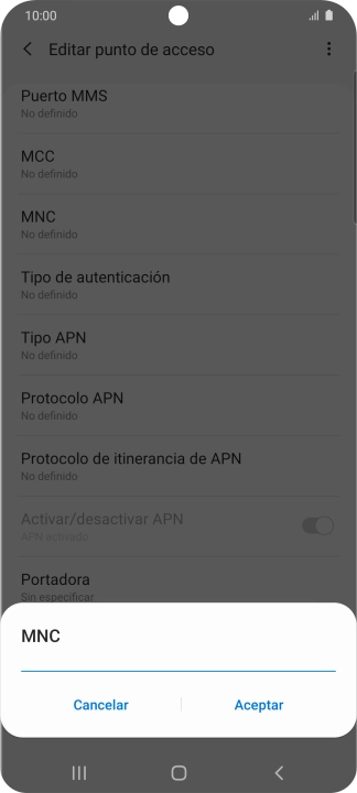 Introduce 01 y pulsa Aceptar. Introduce 01 y pulsa Aceptar.