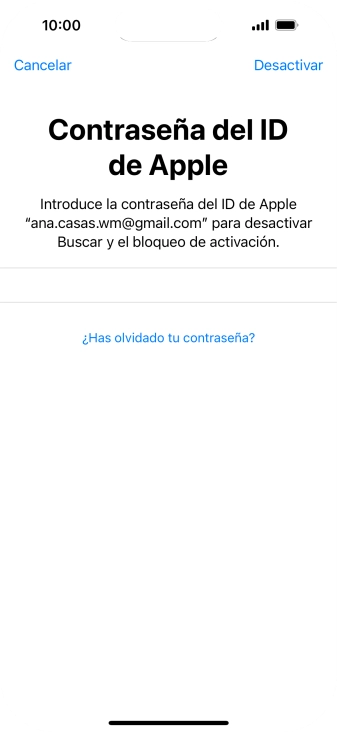 Pulsa Desactivar.