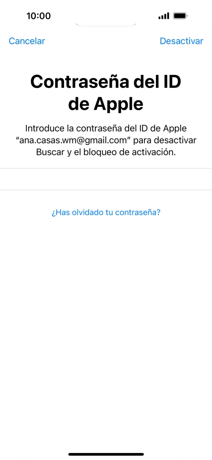 Pulsa Desactivar.