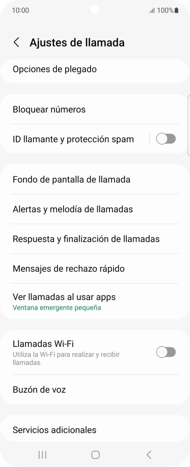 Pulsa Servicios adicionales. Pulsa Servicios adicionales.