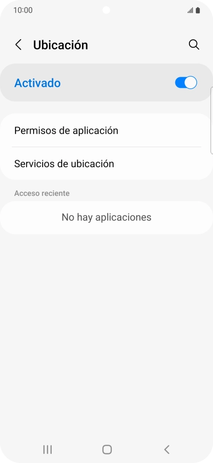 Pulsa Permisos de aplicación. Pulsa Permisos de aplicación.