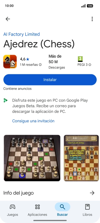 Pulsa Instalar y sigue las indicaciones de la pantalla para instalar la app. Pulsa Instalar y sigue las indicaciones de la pantalla para instalar la app.