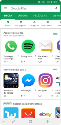 Pulsa en el campo de búsqueda.