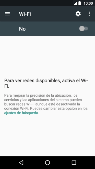 Pulsa el indicador para activar la función.