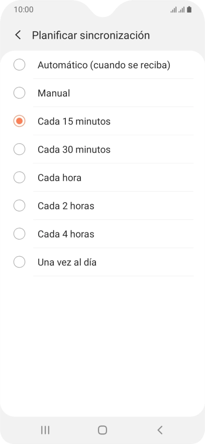 Pulsa el ajuste deseado. Pulsa el ajuste deseado.