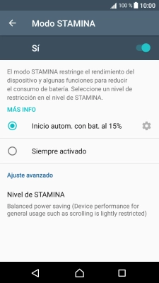 Pulsa el ajuste deseado. Pulsa el ajuste deseado.