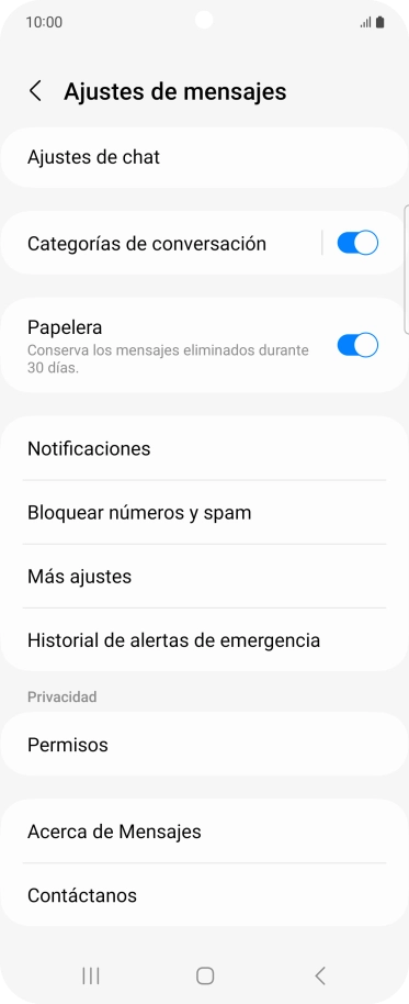 Pulsa Más ajustes.