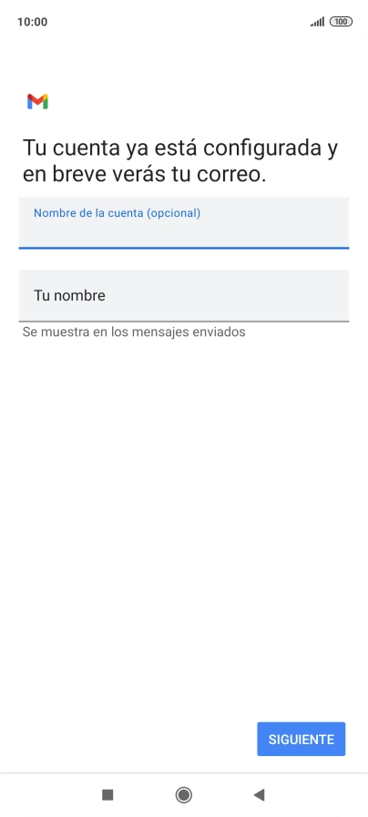 Pulsa Tu nombre e introduce el nombre del remitente. Pulsa Tu nombre e introduce el nombre del remitente.