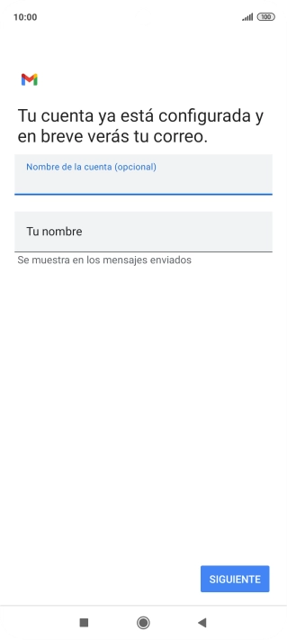 Pulsa Tu nombre e introduce el nombre del remitente. Pulsa Tu nombre e introduce el nombre del remitente.
