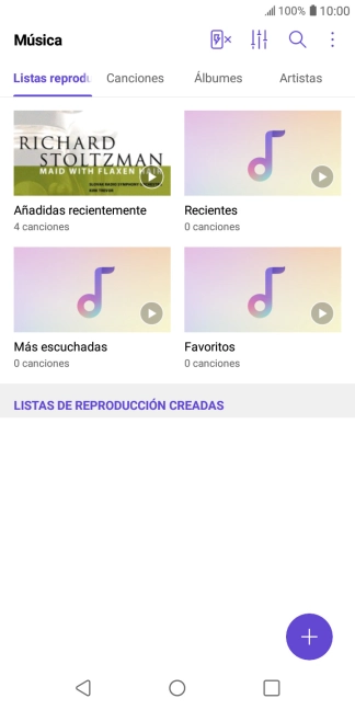 Pulsa una categoría y desplázate al archivo de música deseado. Pulsa una categoría y desplázate al archivo de música deseado.