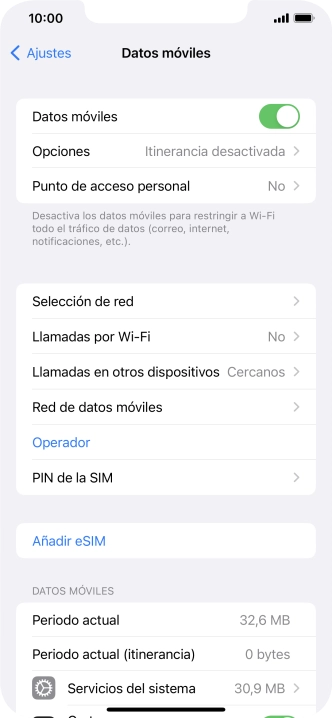 Pulsa PIN de la SIM.