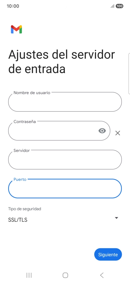Pulsa Siguiente.