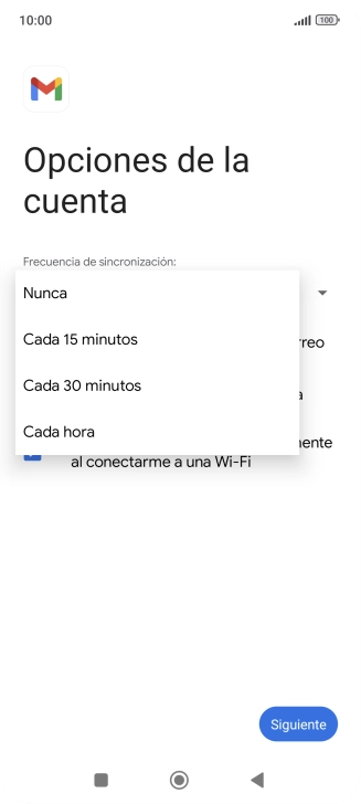 Pulsa el ajuste deseado. Pulsa el ajuste deseado.