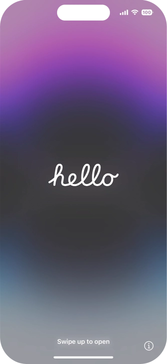Desliza el dedo hacia arriba desde la parte inferior de la pantalla. Desliza el dedo hacia arriba desde la parte inferior de la pantalla.