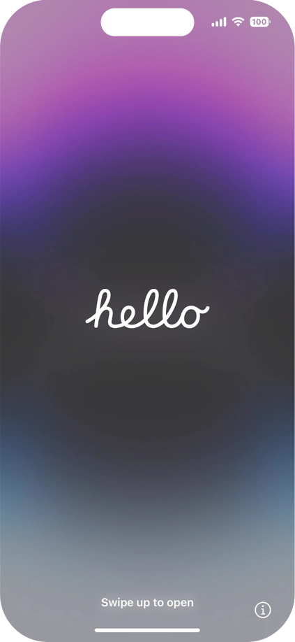 Desliza el dedo hacia arriba desde la parte inferior de la pantalla. Desliza el dedo hacia arriba desde la parte inferior de la pantalla.
