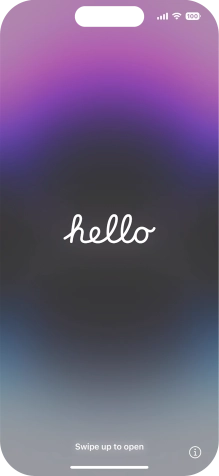 Desliza el dedo hacia arriba desde la parte inferior de la pantalla. Desliza el dedo hacia arriba desde la parte inferior de la pantalla.