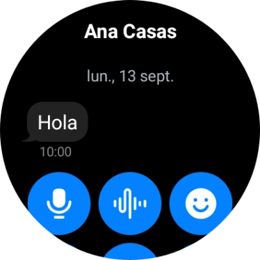 Mantén pulsado el mensaje deseado unos instantes. Mantén pulsado el mensaje deseado unos instantes.