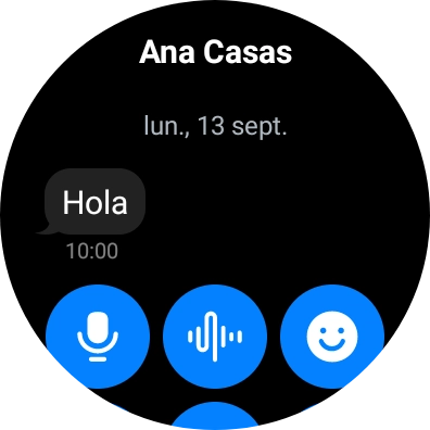 Mantén pulsado el mensaje deseado unos instantes. Mantén pulsado el mensaje deseado unos instantes.