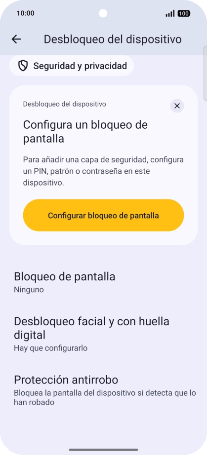 Pulsa Desbloqueo facial y con huella digital. Pulsa Desbloqueo facial y con huella digital.