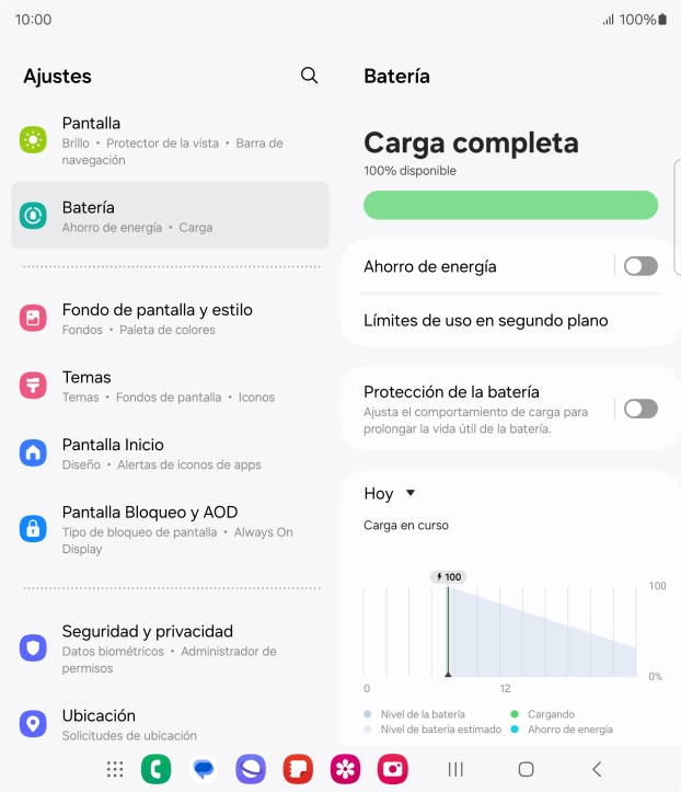 Pulsa Ahorro de energía. Pulsa Ahorro de energía.