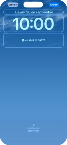 Si deseas personalizar la vista de la fecha en la pantalla de bloqueo, pulsa el widget de la fecha y sigue las indicaciones de la pantalla para seleccionar la vista de widgets deseada. Si deseas personalizar la vista de la fecha en la pantalla de bloqueo, pulsa el widget de la fecha y sigue las indicaciones de la pantalla para seleccionar la vista de widgets deseada.