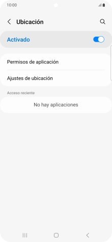 Pulsa Permisos de aplicación. Pulsa Permisos de aplicación.