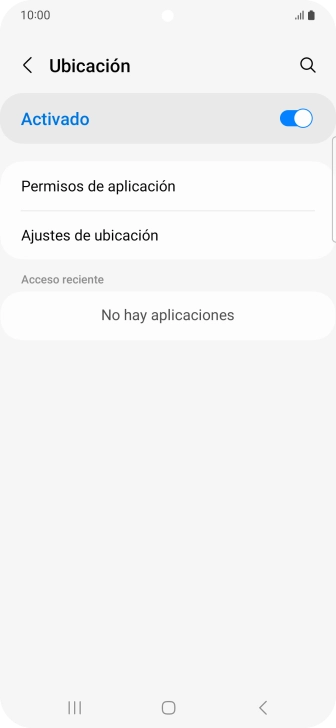 Pulsa Permisos de aplicación. Pulsa Permisos de aplicación.