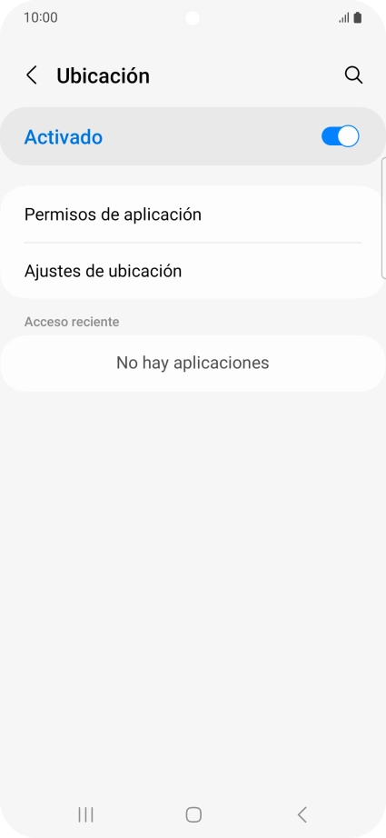 Pulsa Permisos de aplicación. Pulsa Permisos de aplicación.